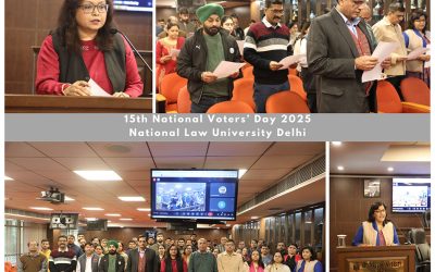 National Law University Delhi celebrates 15th National Voters’ Day (25th January, 2025)