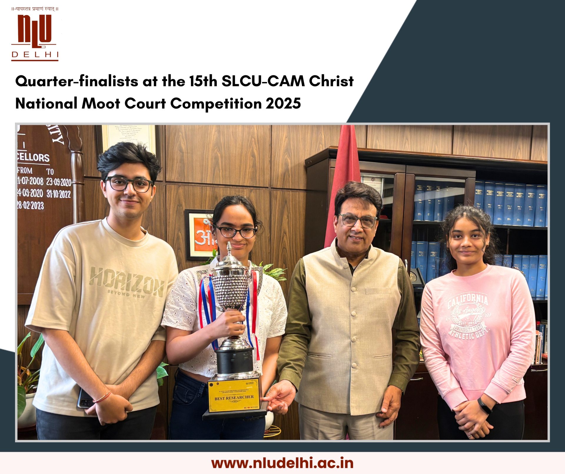 We are delighted to announce that the team representing NLU Delhi