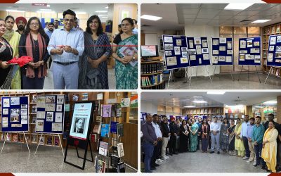 NLU Delhi Library organised an exhibition to honor the legacy and contributions of Dr. B.R. Ambedkar (12th April, 2025)
