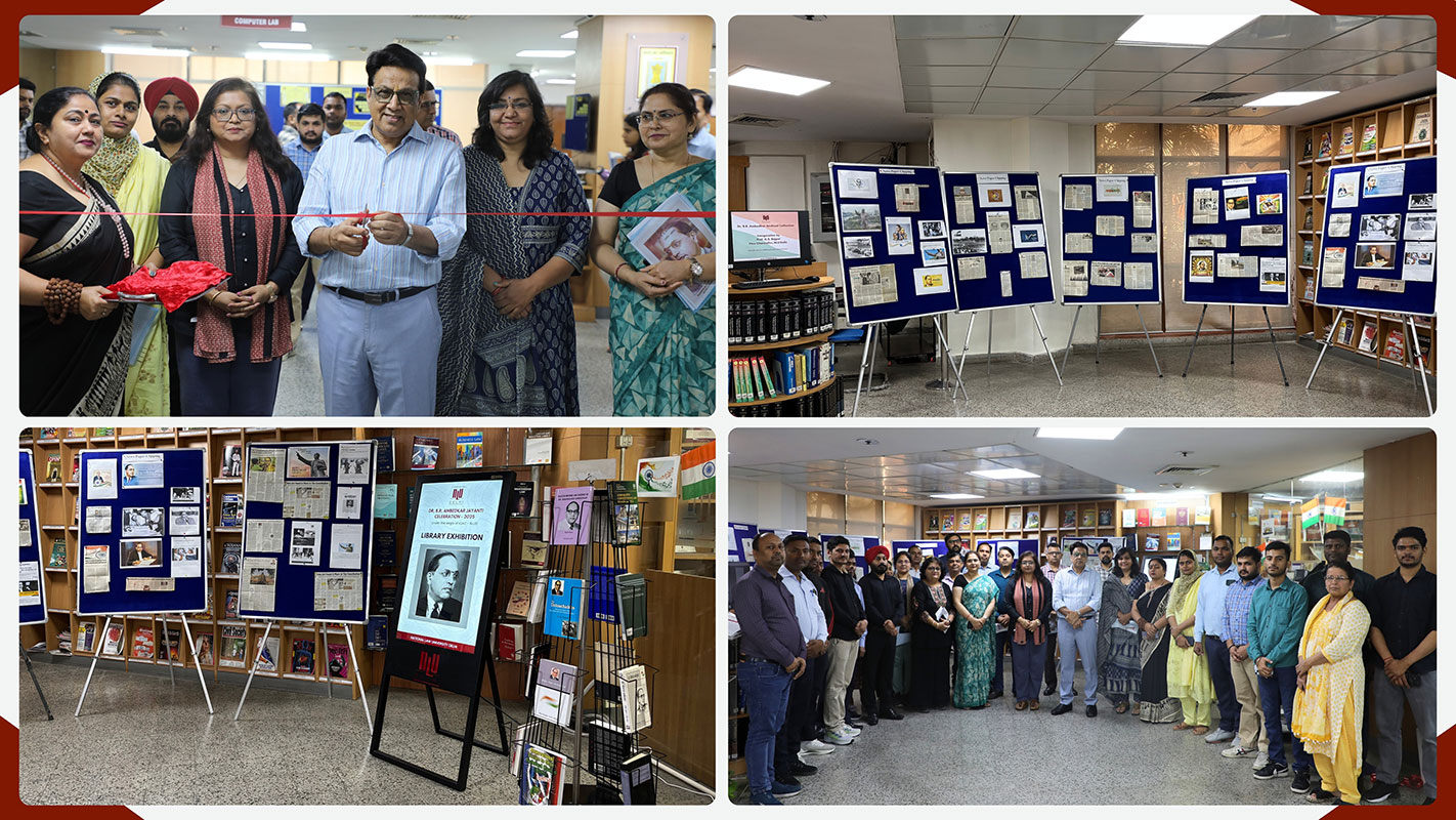 NLU Delhi Library organised an exhibition to honor the legacy and contributions of Dr. B.R. Ambedkar (12th April, 2025)