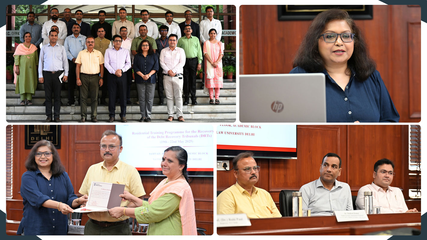 Residential Training Programme for Recovery Officers of DRTs (19th – 22nd May, 2025)