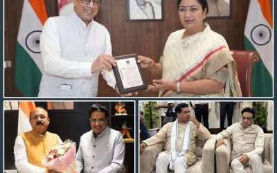 Meeting with Hon’ble Chief Minister, GNCT Delhi; Hon’ble Minister of Higher Education, Training & Technical Education, and Hon’ble Minister of Law & Justice, GNCT Delhi
