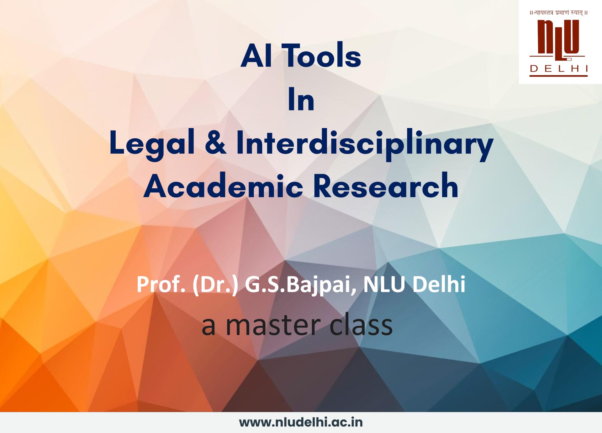AI in Legal and Interdisciplinary Academic Research (7th June, 2025)