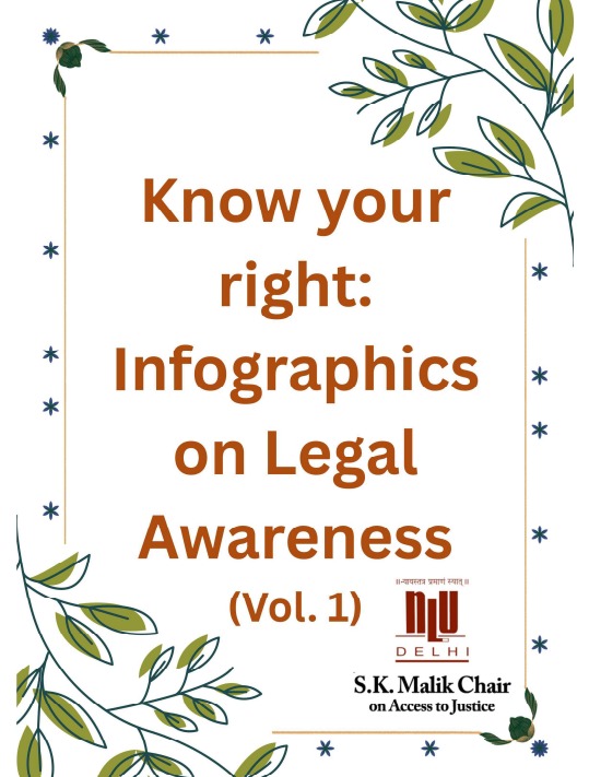 Know Your Rights – Infographics on Legal Awareness in India  Vol. 1