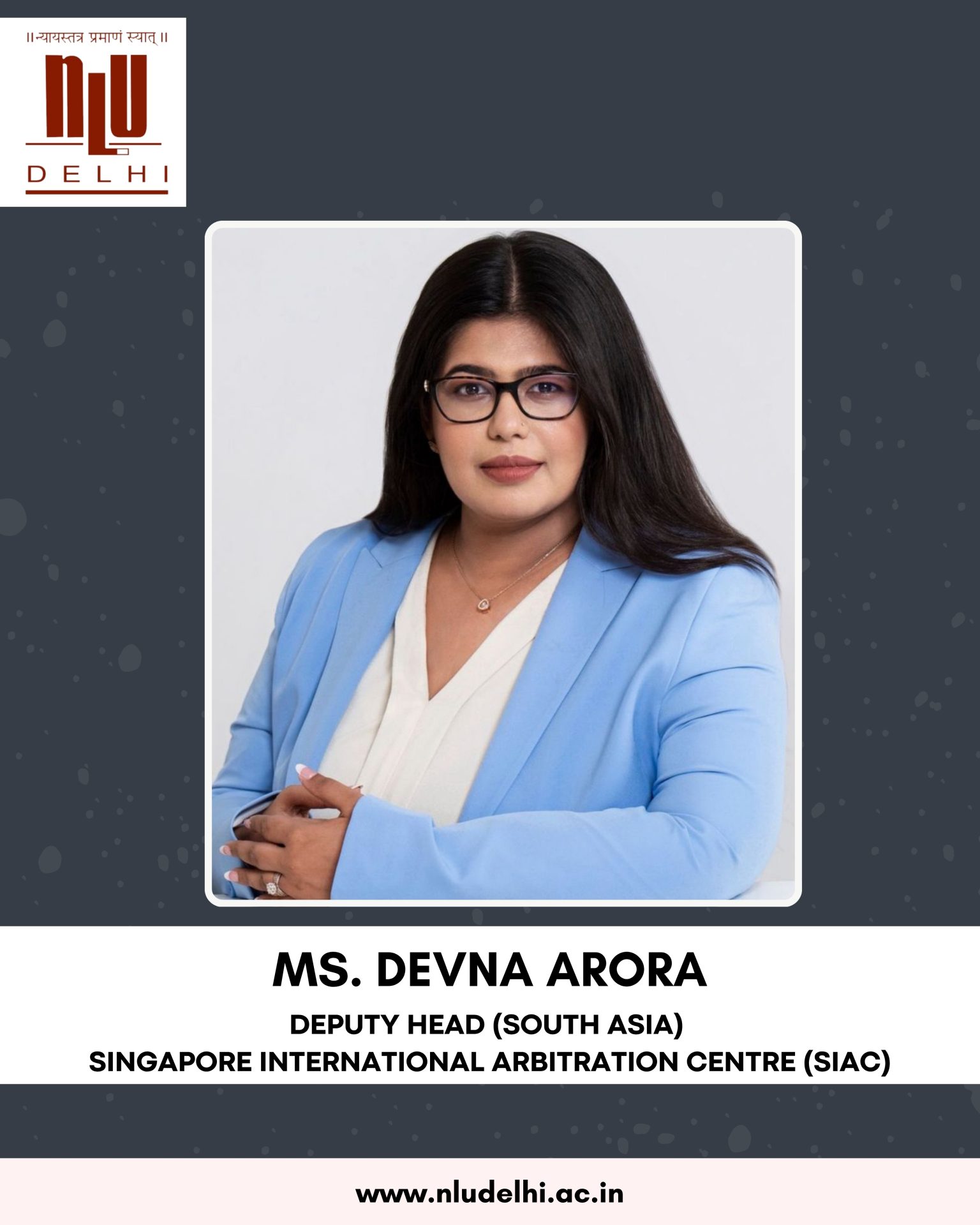 Alumni Achievement - Ms. Devna Arora - National Law University Delhi