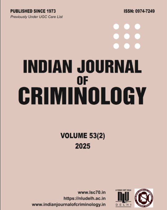 Indian Journal of Criminology Vol. 53(2) – 2025