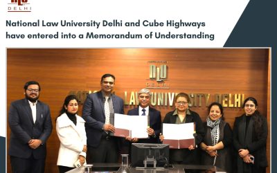 MoU signed between NLUD and Cube Highways and Transportation Assets Advisors Private Limited (18th December, 2025)