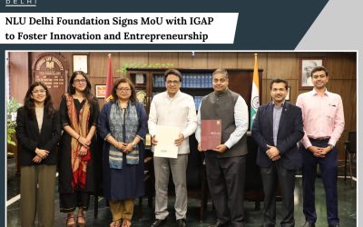MoU sign NLU Delhi Foundation between Indian Governance and Policy Project (IGAP) (26th February, 2026)