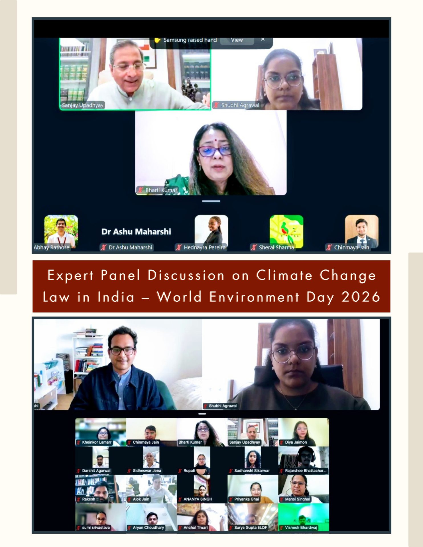 CELPR, NLU Delhi Hosts Expert Panel on Climate Change Law in India on World Environment Day 2026 CELPR, NLU Delhi Hosts Expert Panel on Climate Change Law in India on World Environment Day 2026