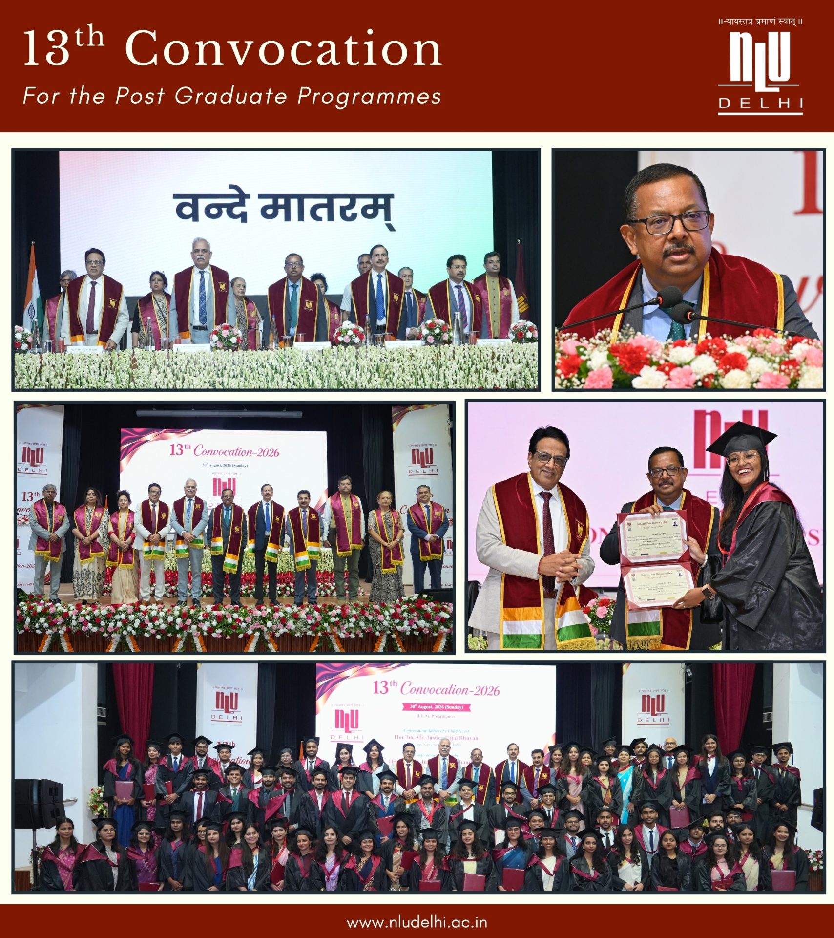 13th Convocation for LL.M. Programmes (30th August, 2026)