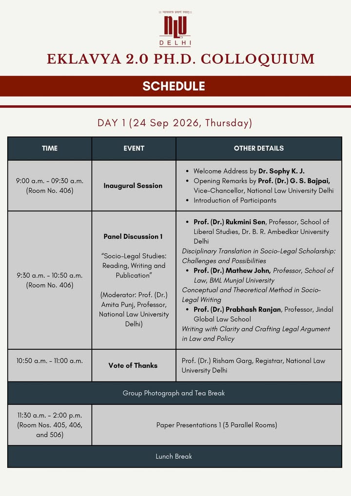National Law University Delhi